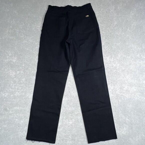 St. John Sport by Marie Gray Pants Womens 6 Black High Rise Straight Leg Raw Hem - Picture 6 of 12